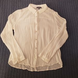 Gauzy white button down, size M